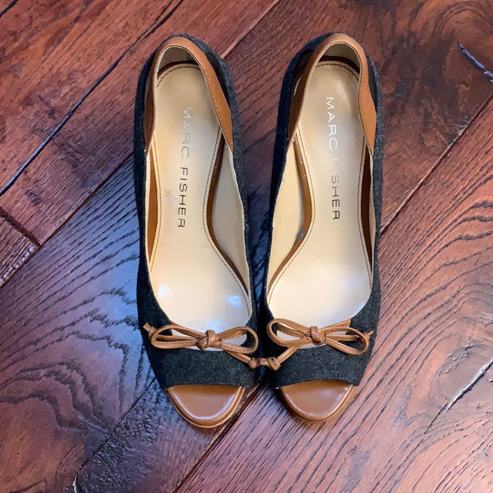 Marc Fisher open toe pumps
